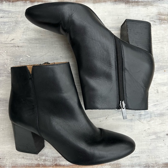 Franco Sarto Leather Boots 9 - Picture 1 of 11